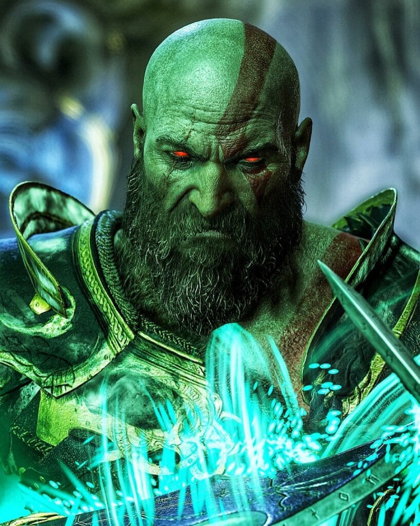 God of war Kratos beard style