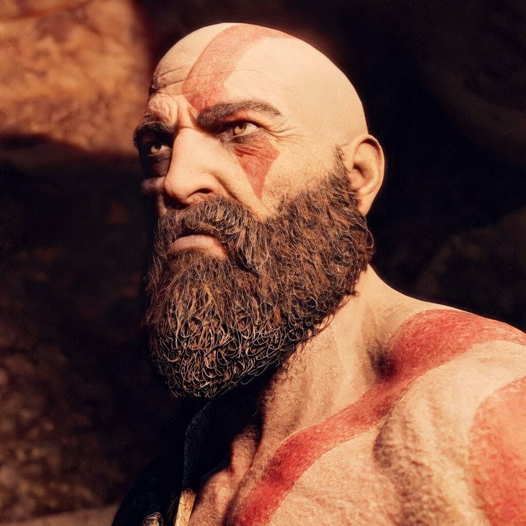 Kratos Beard: Achieving Maximum Fullness and Thickness 4 Kratos beard styles4 Kratos Beard: Achieving Maximum Fullness and Thickness