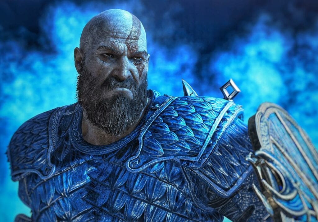 Stylish Kratos beard style