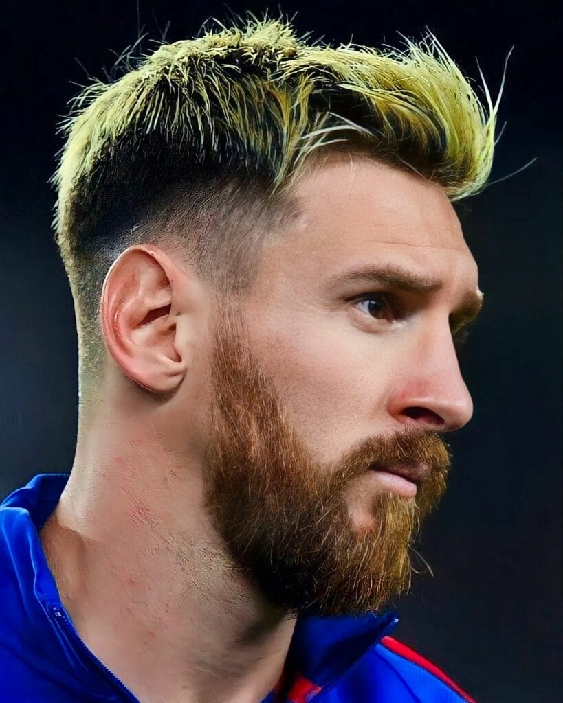 Lionel Messi Short-Long Combination hairstyle