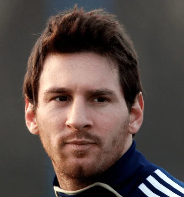 Lionel Messi Haircuts bangs