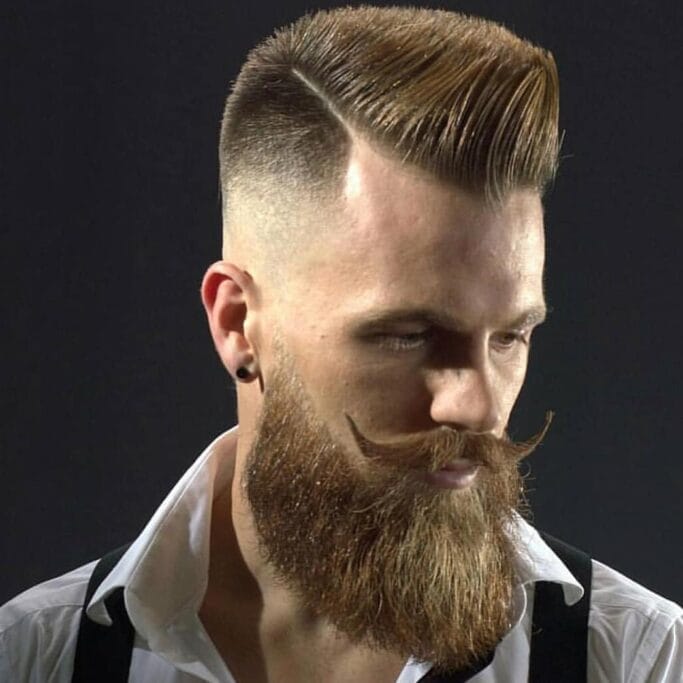 Quiff and Tapered Beard