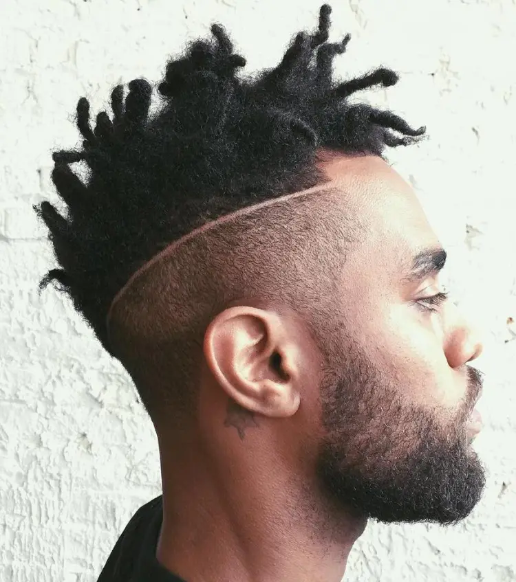 12 short Mohawk dreads with undershave Mohawk Dreads: 41 Stunning Styles to Transform Your Look