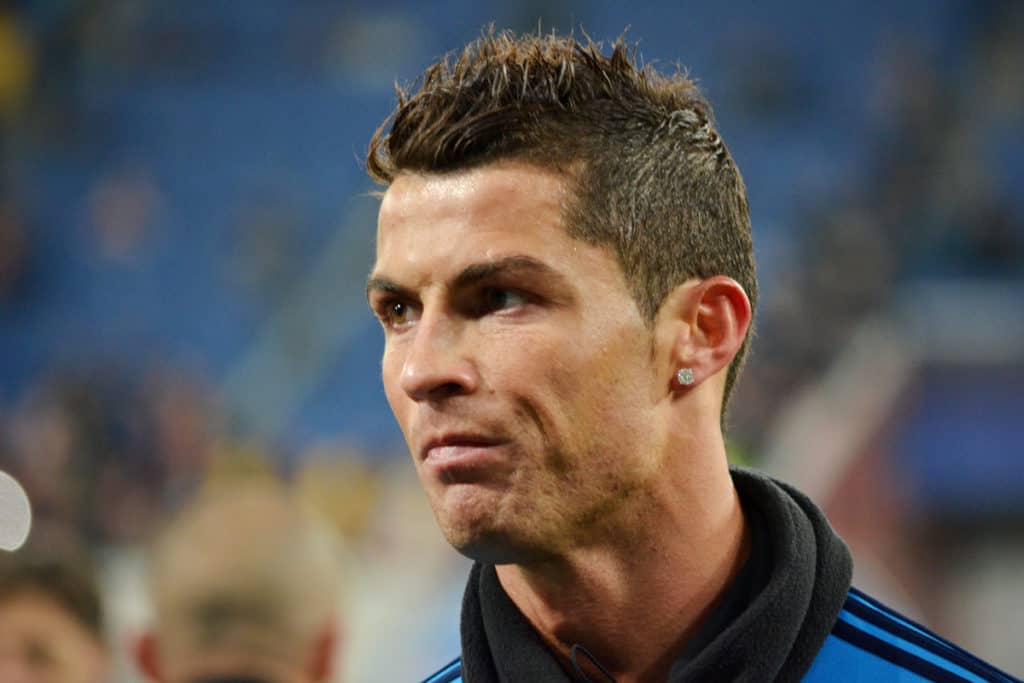 Cristiano Ronaldo haircut with Curly Spikes