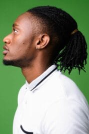 Short sides With a Ponytail Mohawk (Men Mohawk Dreads)