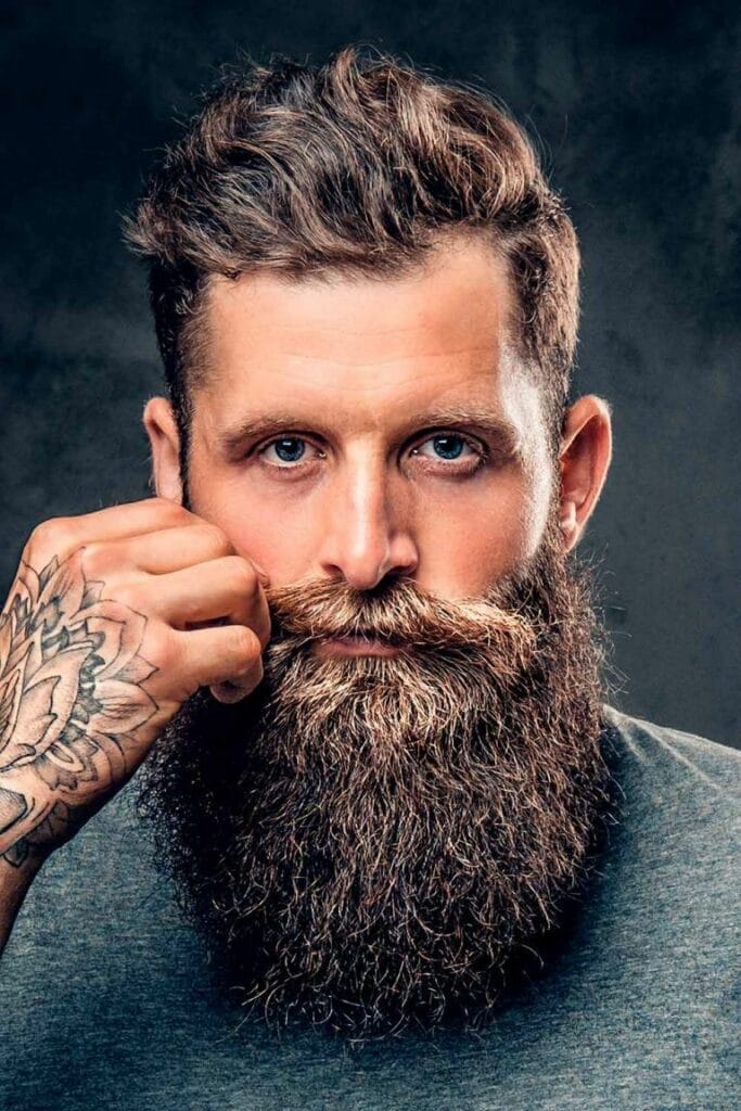 7 Best And Amazing Pirate Beard Styles 7 Curly Mustache With Long Pirate Beard Styles
