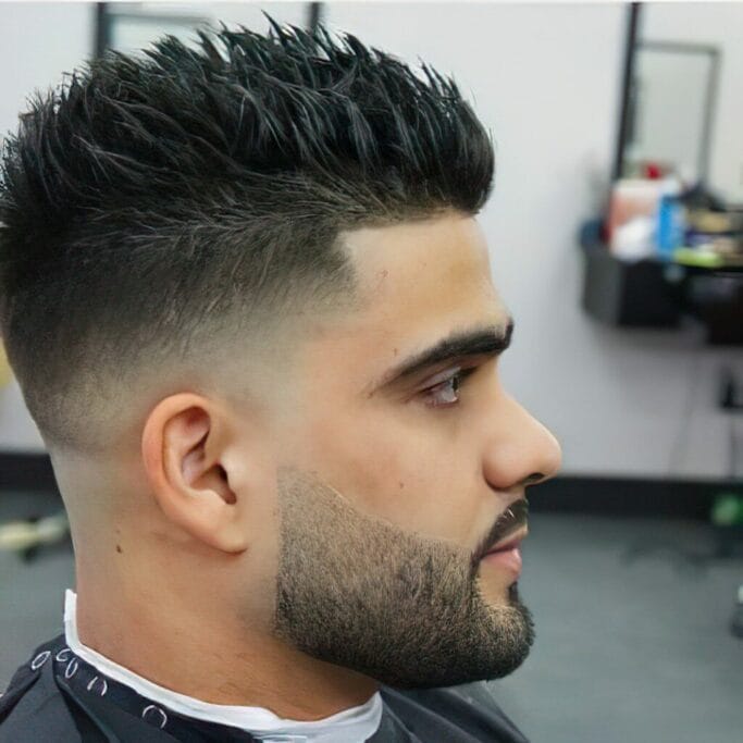 Short and Spiky Fade