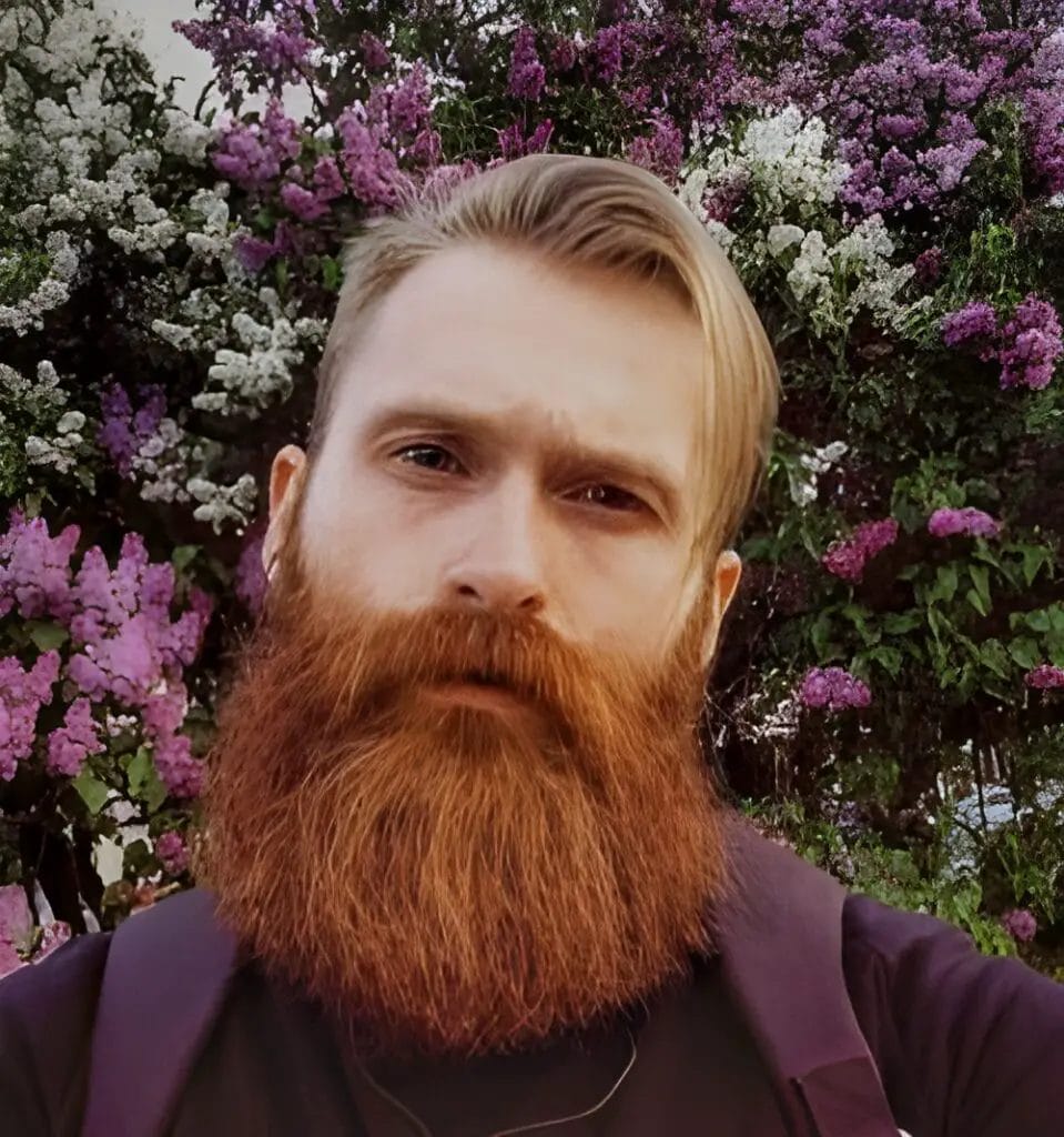 ultra Long blonde Beard