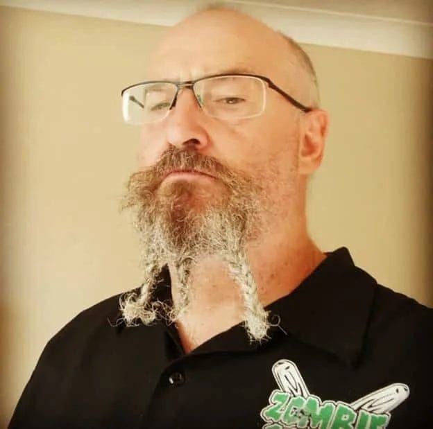 Braided dread beard
