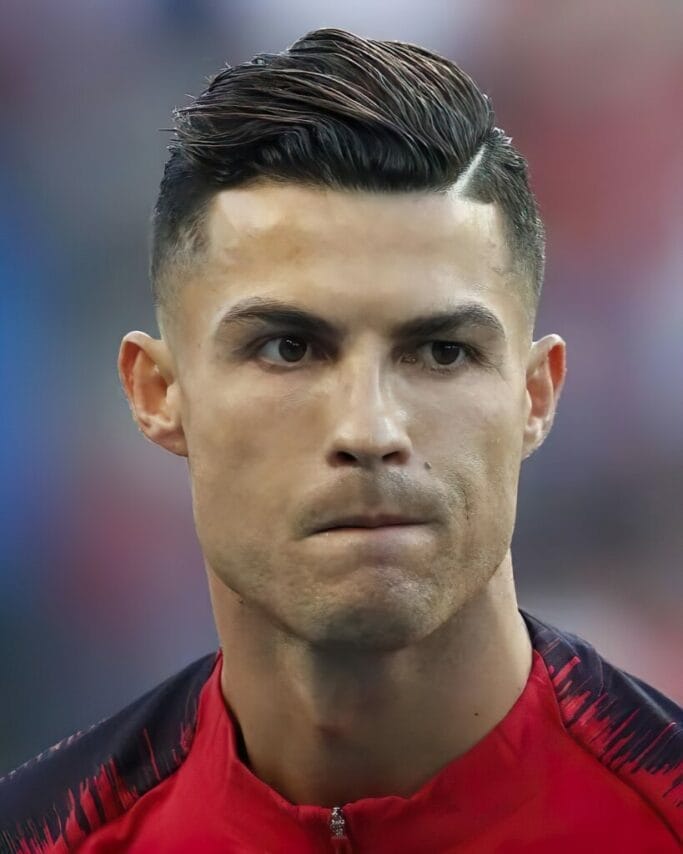 27 Best Cristiano Ronaldo Haircuts Choices for You 11 C ronaldo side swept 27 Best Cristiano Ronaldo Haircuts Choices for You