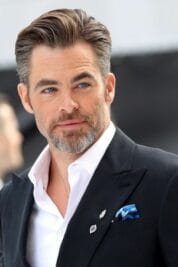 Chris Pine With Full Goatee Beard And Thin Sides —Extended Goatee Beard Styles  