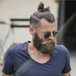 Man Bun Hairstyle for Older Male