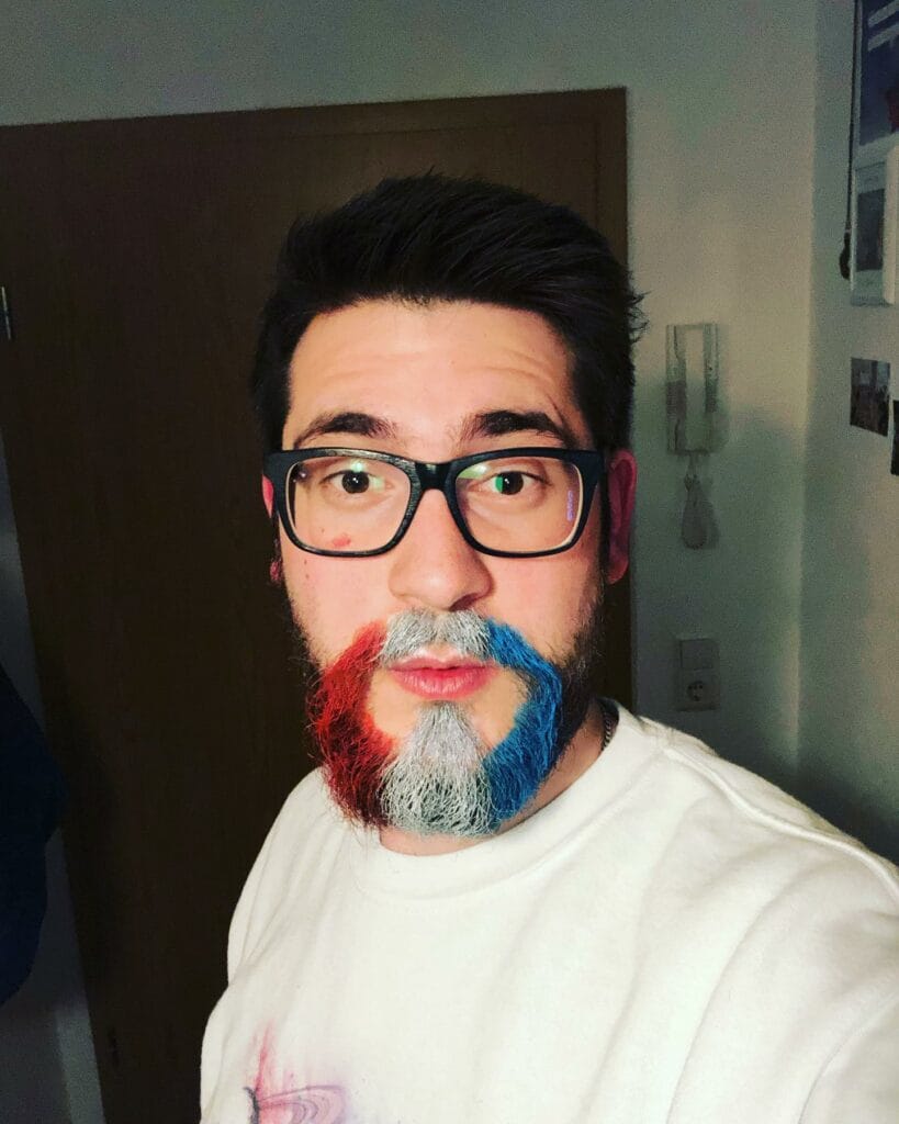 color French beard With Mustache