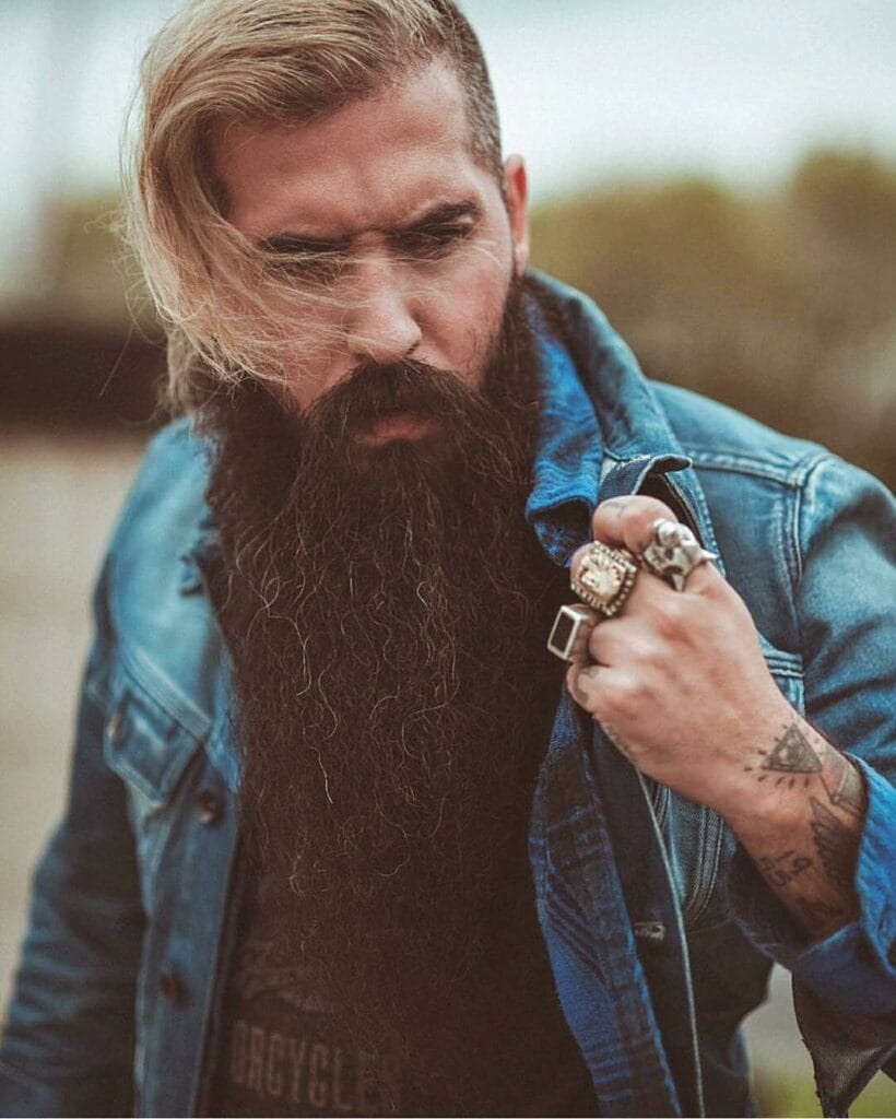 Waist Length Long Beard  viking beard styles