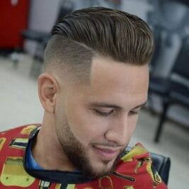 Line Up Haircut with Slicked-Back