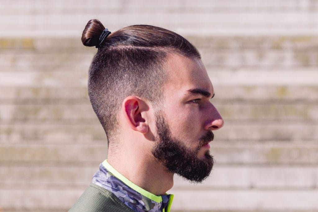28 Tapered Beard Styles for a Refined and Sophisticated Look 9 -man-bun