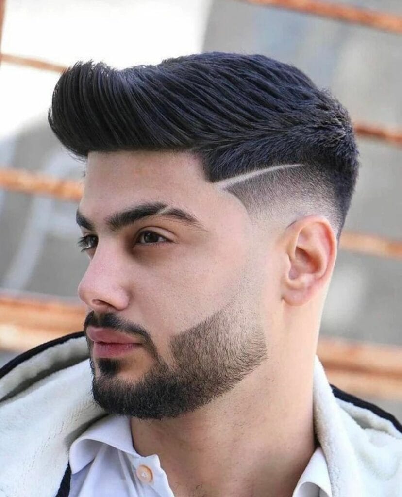 Mid Taper Fade Quiff 12 25 Exquisite Faded Beard Styles To Try