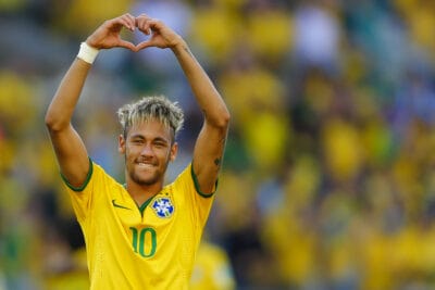 Neymar With A Messy hairstyle And Undercut