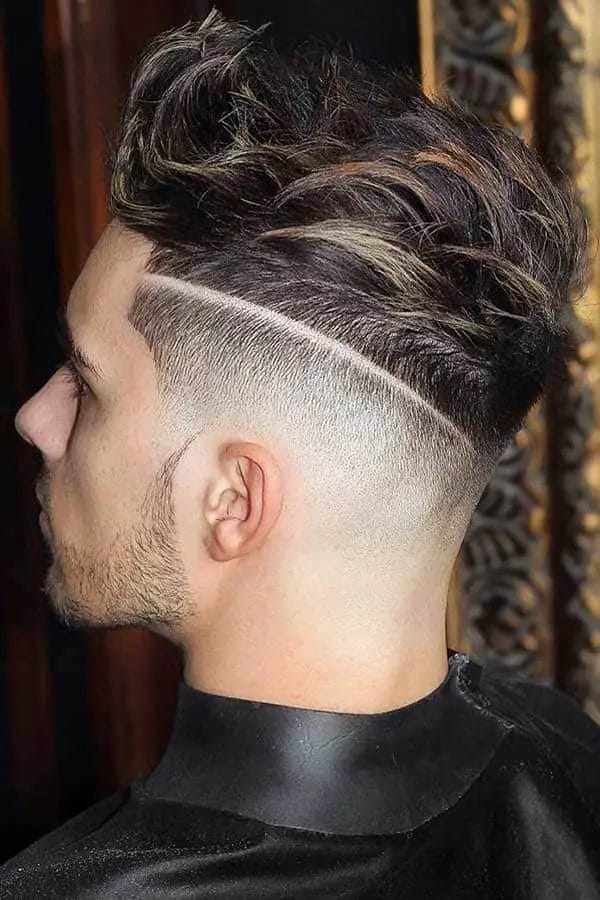 Hard Part Fade Haircut