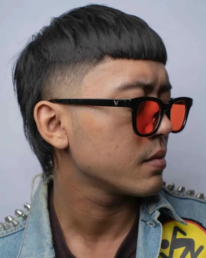 Mushroom Haircut Mullet