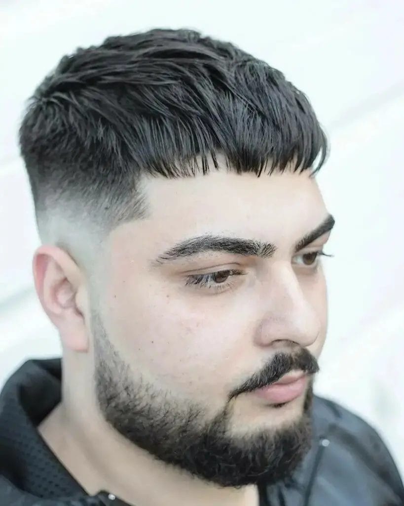 Bowl Cut with Mid Fade