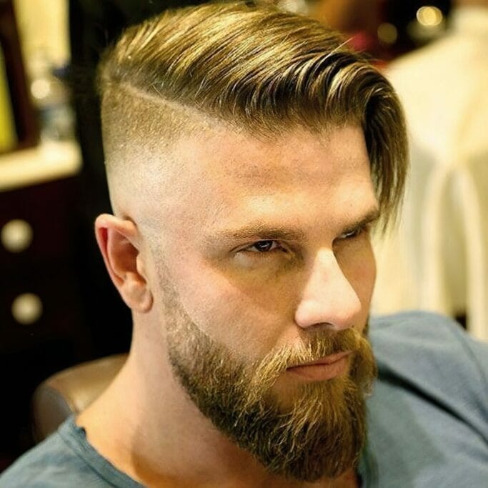 Combover wavy haircut