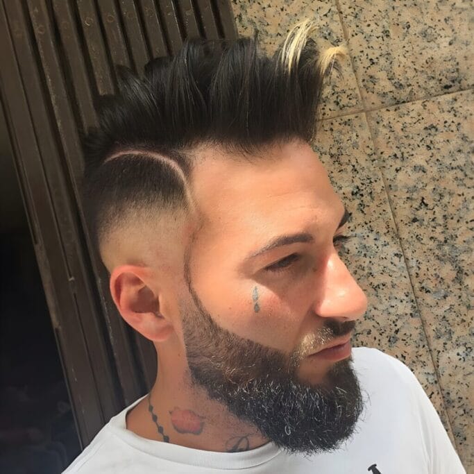 New Faux Hawk With Beard