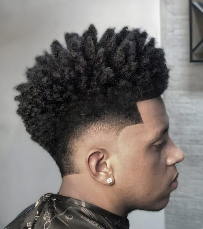 Faux Hawk Mid Fade