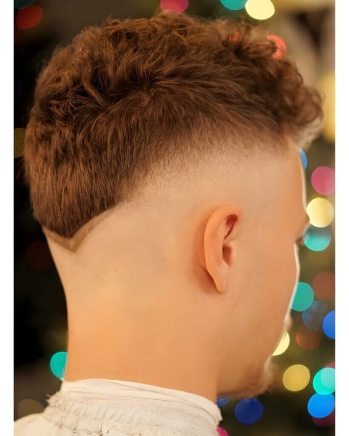 Burst Fade With Wavy Top