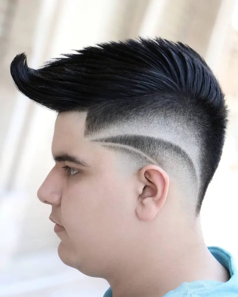 tapered faux hawk