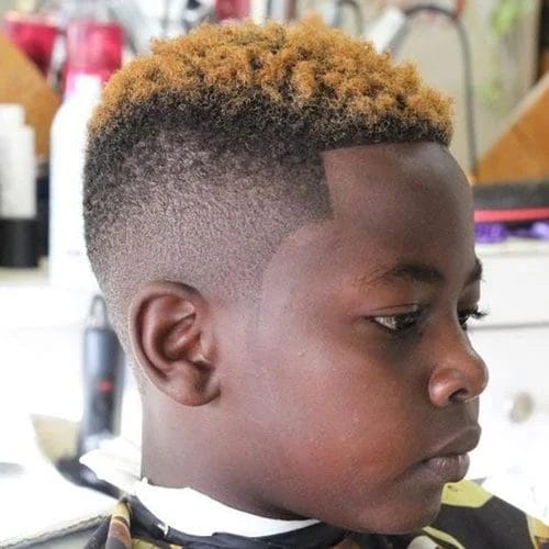 afro Faux Hawk Haircut Boy