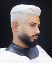 Short Gray Classic Spiky Hairstyle