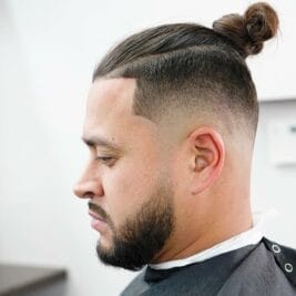 Unlock the Secrets of the 42 Temp Fade and Get the Look You Want 28 Top Knot Man Bun Hairstyle 8 Unlock the Secrets of the 42 Temp Fade and Get the Look You Want