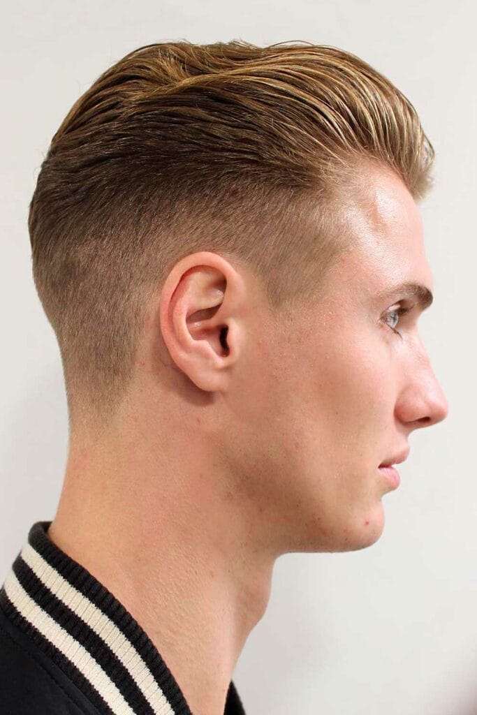 military haircut short pomp slicked back fade Unlock the Secrets of the 42 Temp Fade and Get the Look You Want