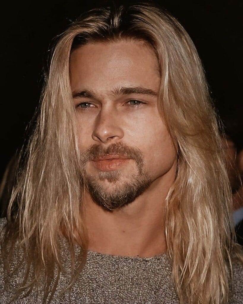 How to Get the Attractive Brad Pitt Long Hair 7 Brad Pitt long hair