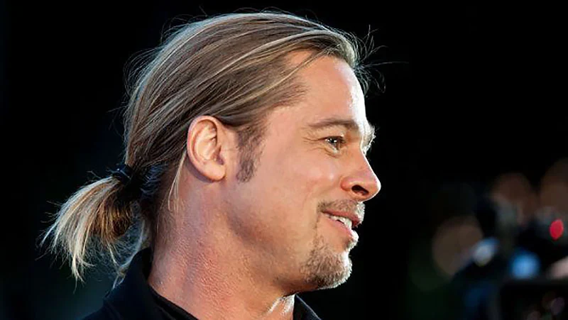 Salt and Pepper Beard Styles to Elevate Your Mature Charm 10 A Ponytail And Long Salt And Pepper Beard style