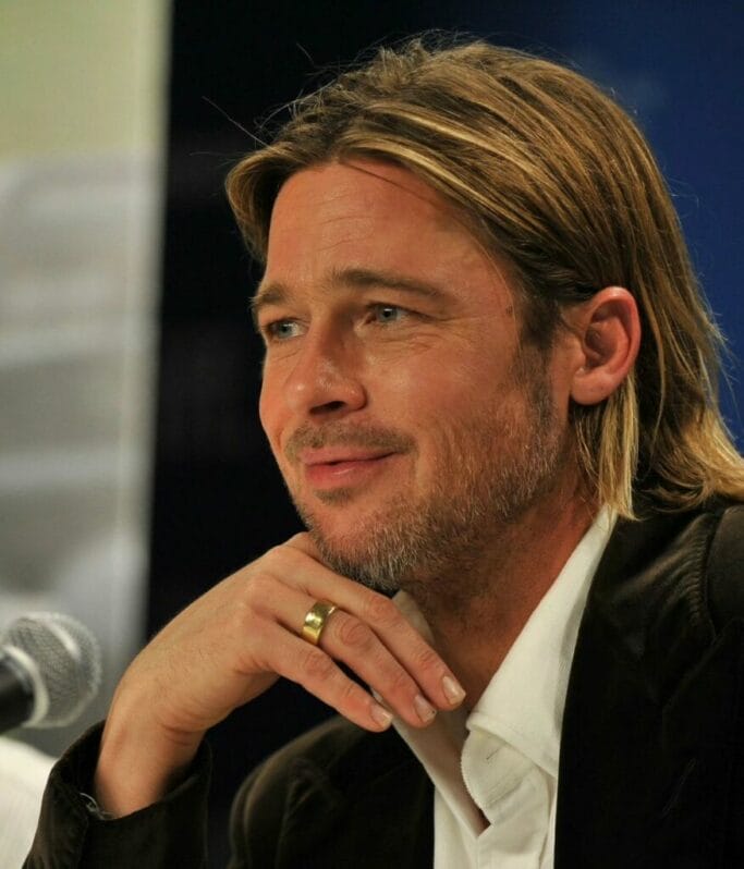 Brad Pitt's Long Hair Style