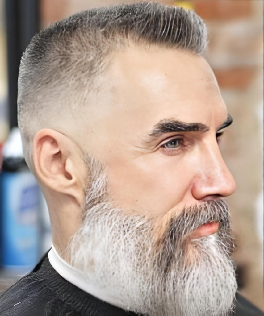 A Flattering Gaze man haircut over 60
