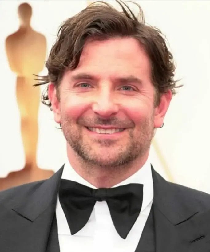 Bradley Cooper side parted Hairstyles