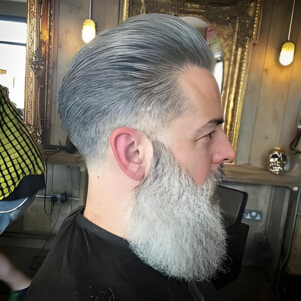 Pompadour Hairstyle for Men Over 60 Years