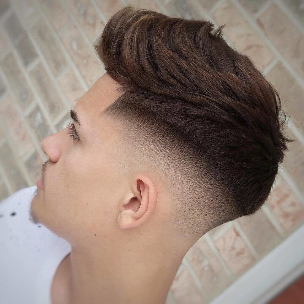 Short Crop and Drop Fade Hairstyles For Teenage Guys With Wavy Hair