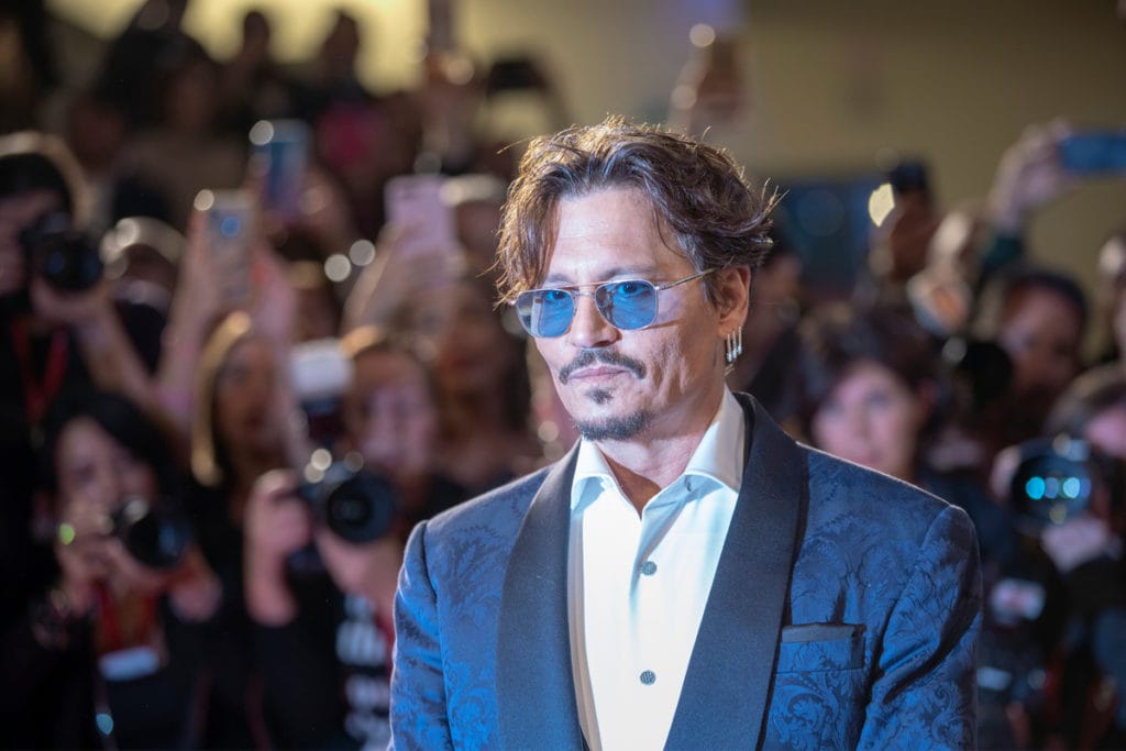 Johnny Depp's stubble beard Style
