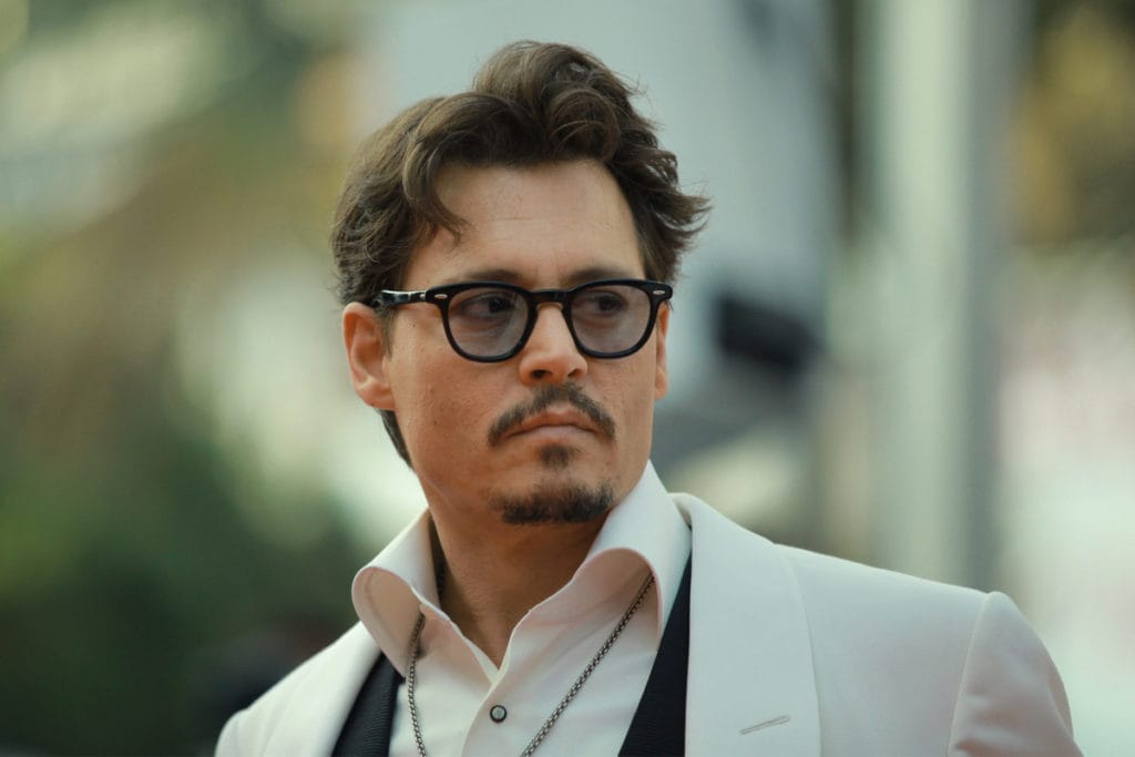 Johnny Depp's sideburns Beard style