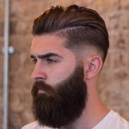 double toned Long beard style