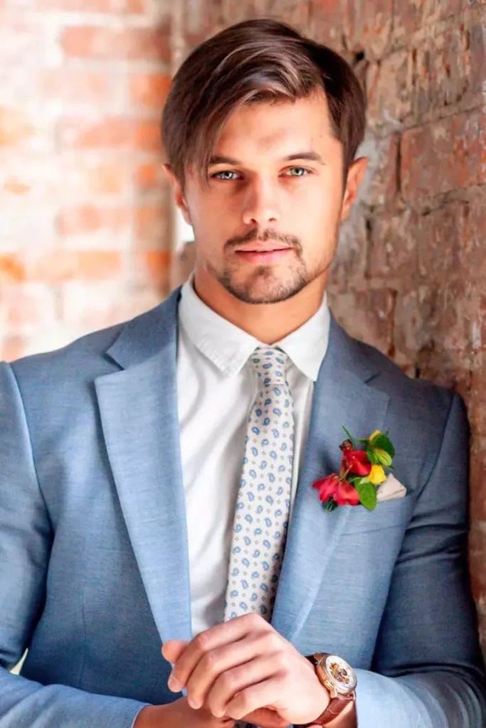 perfectly imperfect wedding haircut for men