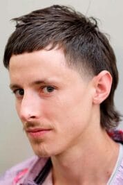 Fringe and Taper Fade Mullet Hairstyles