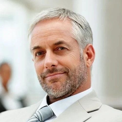 Classic Cut Hairstyle for Older Men