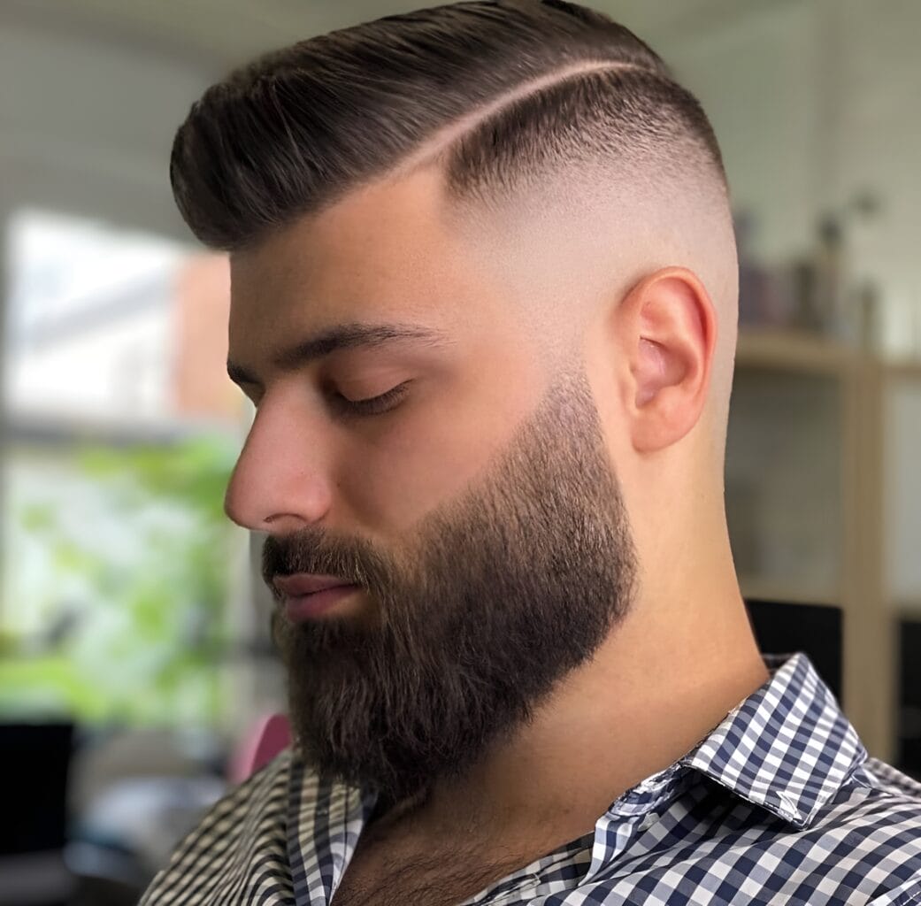 Sexy Comb Over With Temp Fade