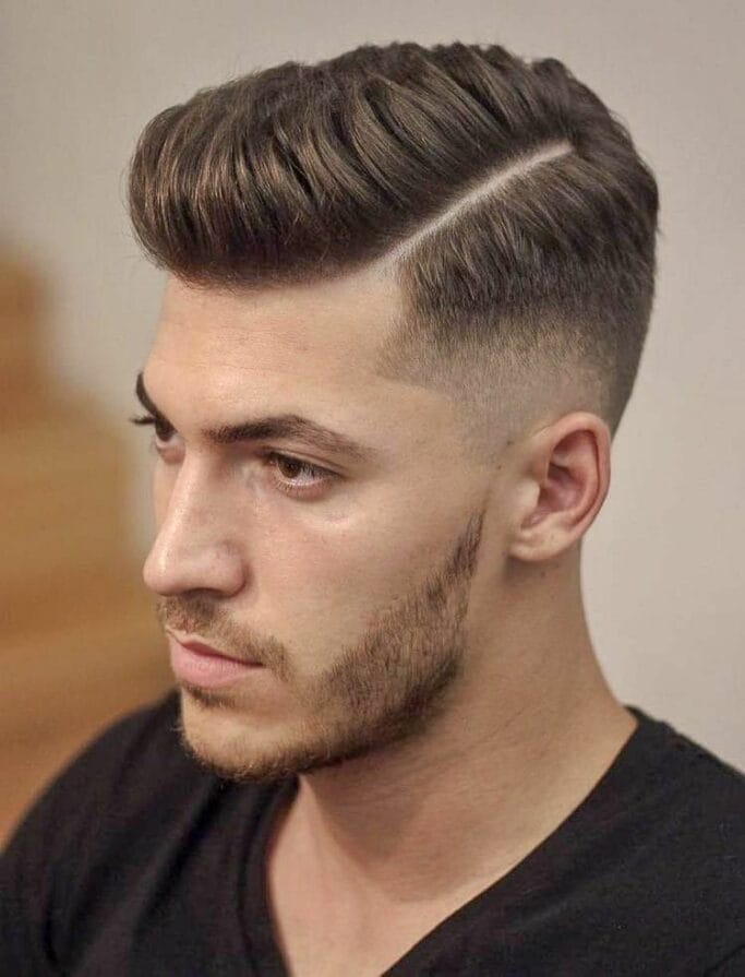 Men's Scissor cut Hairstyles: The Best 11 Haircuts that Will Up Your Style Game 3 Natural Side Part Cut
