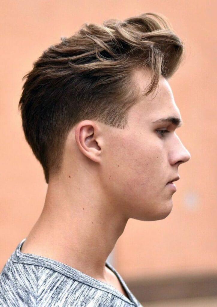 Taper Fade Blonde Hairstyle